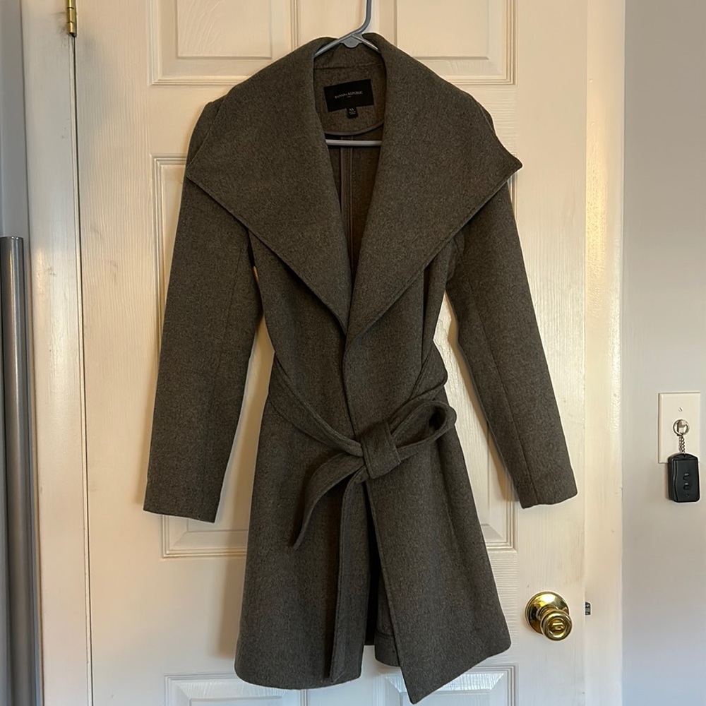Banana Republic brushed trench coat